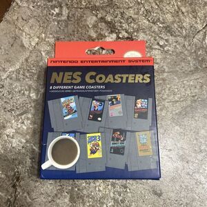 8 Nintendo NES Classic Video Game Cartridge Drink Coasters Great Gamer Present